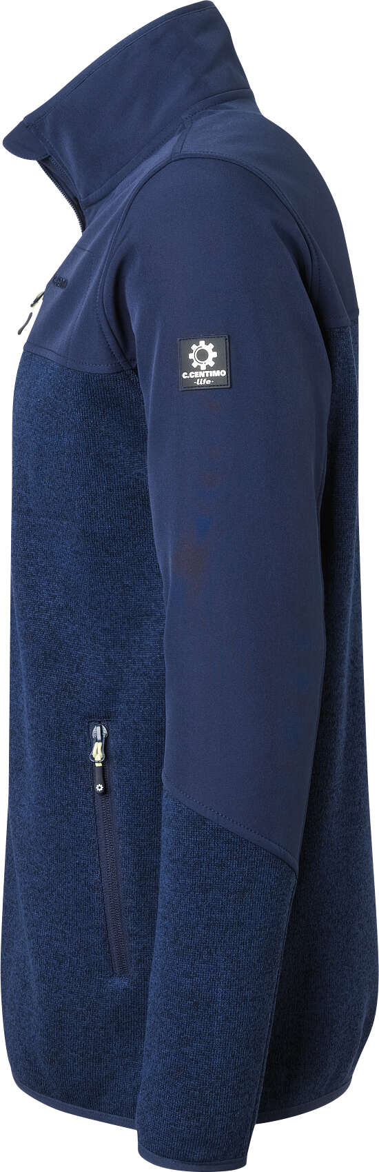 C.Centimo Nature Herren-Strickfleecejacke